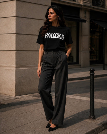 Schwarzes T-Shirt - Laura Palazzo